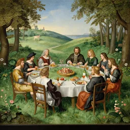 hieronymus bosch le dejeuner sur l'herbe delights, diorama, panorama,