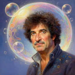 bob ross, dreamy and ethereal,, fantasy, intricate, elegant, rainbow bubbles, highly detailed, digital painting, artstation, concept art, smooth, sharp focus, illustration, art by artgerm and greg rutkowski and alphonse mucha