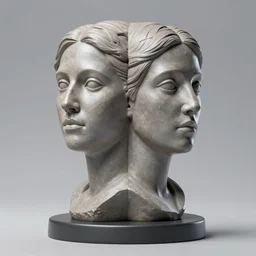 3D resin miniature sculpture of woman by Michael Wilkinson and Pablo Picasso, prefect symmetrical  face, academic art, realistic,  8K, Introduction factory photo, Product Introduction Photo, Hyperrealism. Subsurface scattering, raytracing, Octane Render, Zbrush, simple background