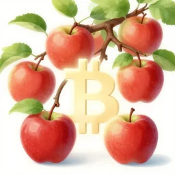 apple tree with bitcoin for apples