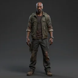 TLOU The Last Of Us Screenshot tupac shakur from The Last Of Us full body model tupac shakur very rusty very worn out very torn texture