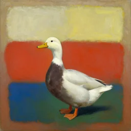 a duck on the prowl oil painting Mark Rothko