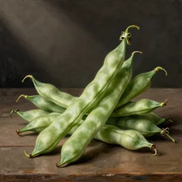 still life string beans. art by maria sibylla merian