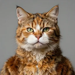 anthropomorphic portrait man man wearing kitty cat costume cat-faced kitty cat furry calico juggalo man fuzzy ears eyes nose portrait ishbel myerscough