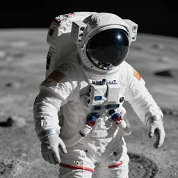 astronaut on the moon, in the style of supercell, 8 k, shallow depth of field, intricate detail, 3 d render!!!, concept art