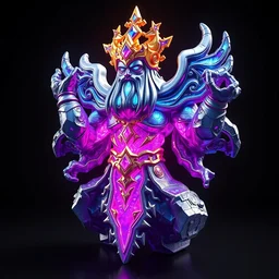 3 d render of bismuth astral owel sent from god