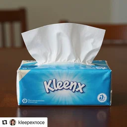 single box of kleenex, tissues, instagram photo