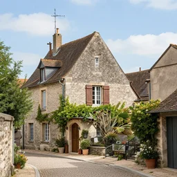 photo of an small cozy french town