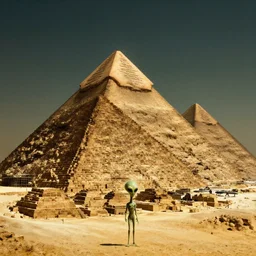 the aliens building the pyramids, mysterious, ominous, eerie, craig mullins