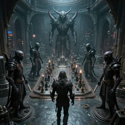 evil souls being mass - produced on cyber gothic creation chamber, advanced, fantastic reality, 8 k resolution