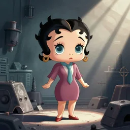 dr. Frank n furter!! as a cute Betty boop cartoon