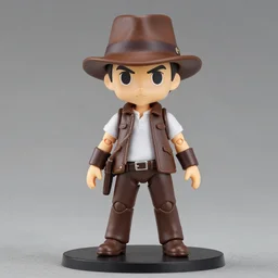 indiana jones nendoroid, product photography