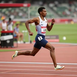 a dendroid running in the olympics 1 0 0 m dash