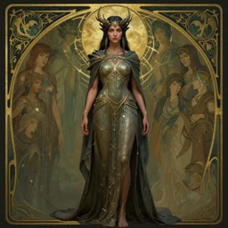side shot centered portrait, maya ali wind sorcerer, art nouveau octane render, arcane, matte painting concept art by jesper ejsing, by rhads and makoto shinkai and lois van baarle and ilya kuvshinov and rossdraws