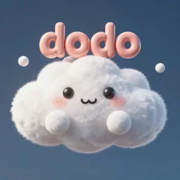 dodo clouds, 4k, post-processing, very very detailed, artstation, cute