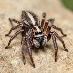phidippus regius jumping spider, hyper realistic