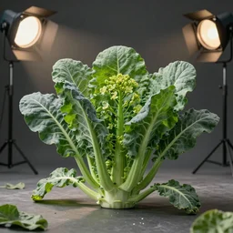 Brassica oleracea var italica, unreal 5, hyperrealistic, realistic, photorealistic, dynamic lighting, highly detailed, cinematic landscape, studio landscape, studio lighting