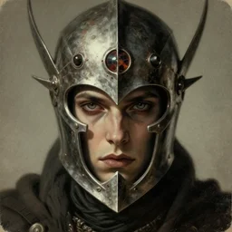 dark souls knight as an eldritch realistic fantasy character, closeup portrait art by donato giancola and greg rutkowski, vintage retro, realistic face, digital art, trending on artstation, eldritch lovecraftian god helmet, symmetry!!