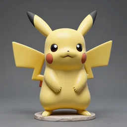 A detailed greek sculpture ancient statue of pikachu