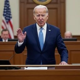 joe biden dressed as mr. t testifying in court