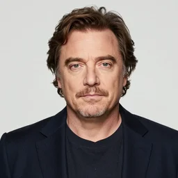 frontal portrait photo of jack black, aged eighty