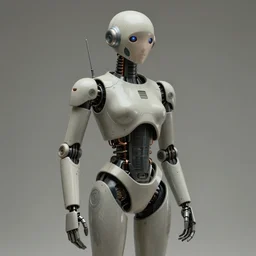 1 9 5 0 s retro future robot android valkery. muted colors. by jean - baptiste