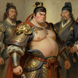 attractive beefy male with armor, song dynasty, character design, painting by gaston bussiere, craig mullins, j. c. leyendecker, tom of finland