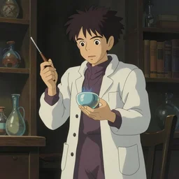 a mad scientist / mad cultist in the style of studio ghibli in the style of junji ito trending on artstation deviantart pinterest furaffinity detailed realistic hd 8 k high resolution