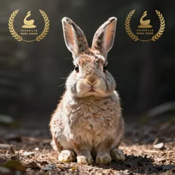adorable pine bunny creature