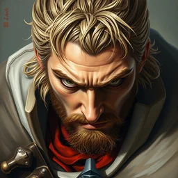 highly detailed oil painting, masterpiece portrait warrior male lannister, fantasy character portrait, dynamic pose, above view, top lighting, realistic shaded, perfect face, 8 k realistic, hyper detailed, digital painting, artstation, concept art, hyper detailed eyes, top lighting
