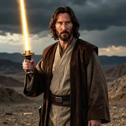 Keanu Reeves playing Obi-Wan Kenobi in the prequel trilogy