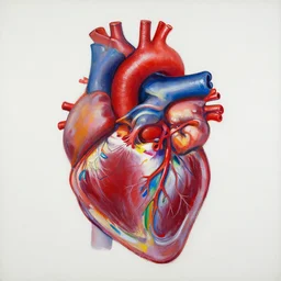 cardiac anatomy, cardiac, anatomic, painting by jackson pollock