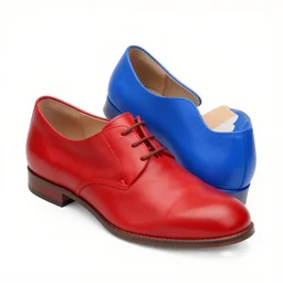 1 red shoe 1 blue shoe