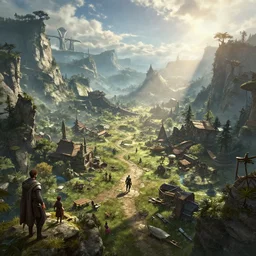 highly detailed skyrim landscape, stephen bliss, unreal engine, fantasy art by greg rutkowski, loish, rhads, ferdinand knab, makoto shinkai and lois van baarle, ilya kuvshinov, rossdraws, tom bagshaw, global illumination, radiant light, detailed and intricate environment