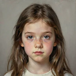 high quality high detail painting by lucian freud, hd, cute girl portrait, photorealistic lighting