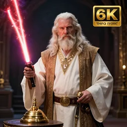 grand potion master in the style of d & d mixed with star wars, cinematic, high detail, award winning, 8 k photorealistic