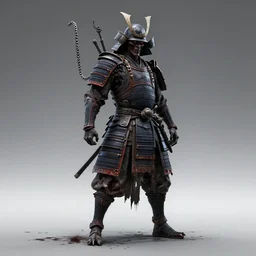 Samurai chains ink undead, artstation, cgstudio