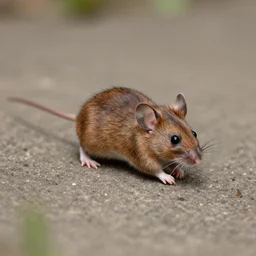 a mouse chasing its tail