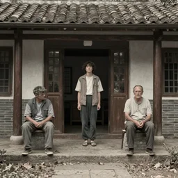 an unexpected visitor., highly detailed, still shot from movie, wide shot
