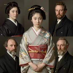 museum quality portrait of young yamaguchi momoe in japanese costume by jan van eyck, tom bagshaw, jean delville, william bouguereau, albrecht durer, 2 0 8 0 7 2 6 5 3 2
