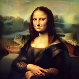 Benjamin Netanyahu as the Mona Lisa, by Leonardo De Vinci
