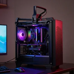 photo of an rgb gaming guillotine