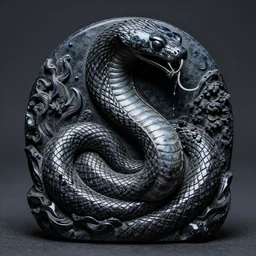 serpent king : : grubby, volatile, highly detailed, maximalist : : obsidian carving : :