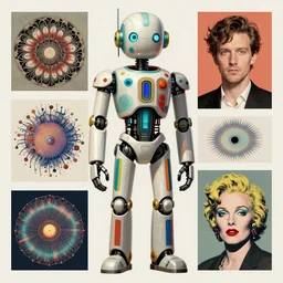 Bamse cyborg, art deco design, by Mandy Jurgens and Warhol, Ernst Haeckel, James Jean, artstation, concept art