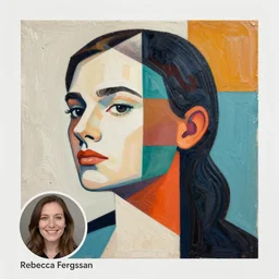 Rebecca Ferguson profile picture by Sachin Teng, asymmetrical, Organic Painting , Matte Painting,  geometric shapes, hard edges, graffiti, street art:2 by Sachin Teng:4