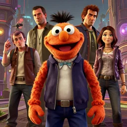 highly detailed portrait of markiplier as muppet in gta v, stephen bliss, unreal engine, fantasy art by greg rutkowski, loish, rhads, ferdinand knab, makoto shinkai and lois van baarle, ilya kuvshinov, rossdraws, tom bagshaw, global illumination, radiant light, detailed and intricate environment