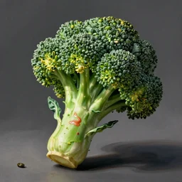 a carnivore broccoli is eating the hellraised, digital painting, realistic, hyperdetailed, chiaroscuro, concept art