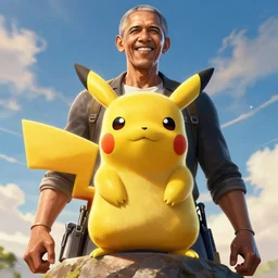 the pikachu collosal titan, 4 k screenshot from attack on titan, hyper detailed massive obama towering above, 8 k realistic, trending in artstation, digital painting, studio quality, cryengine