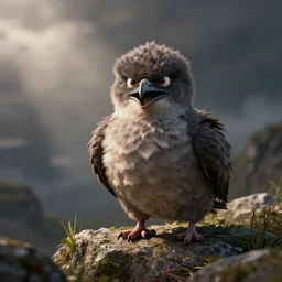 an angry dodo