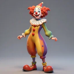 a beautiful female clown laughing, full - body and head view, highly detailed, zeronis style, artstation, soft light, sharp focus, illustration, character design, concept art